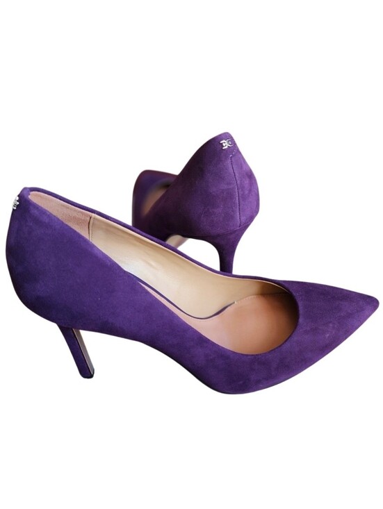 Sam Edelman Shoes - Sam Edelman Purple Suede Pointed-Toe Pumps